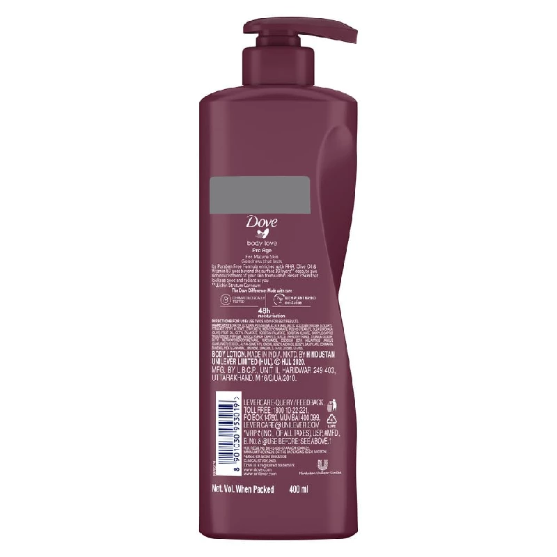 Dove Body Love Pro Age Body Lotion for Mature Skin 48hrs Moisturisation, 400 ml-2.webp